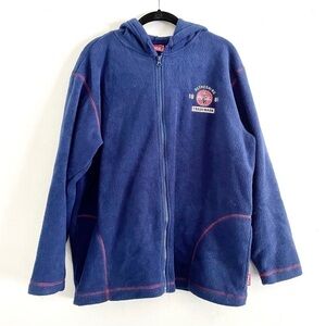 Coca Cola Fleece Jacket XL Full Zip Hooded Warm Cozy Trademarked Soda Atlanta